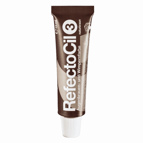 3 Natural Brown Eyelash and eyebrow tint 15ml