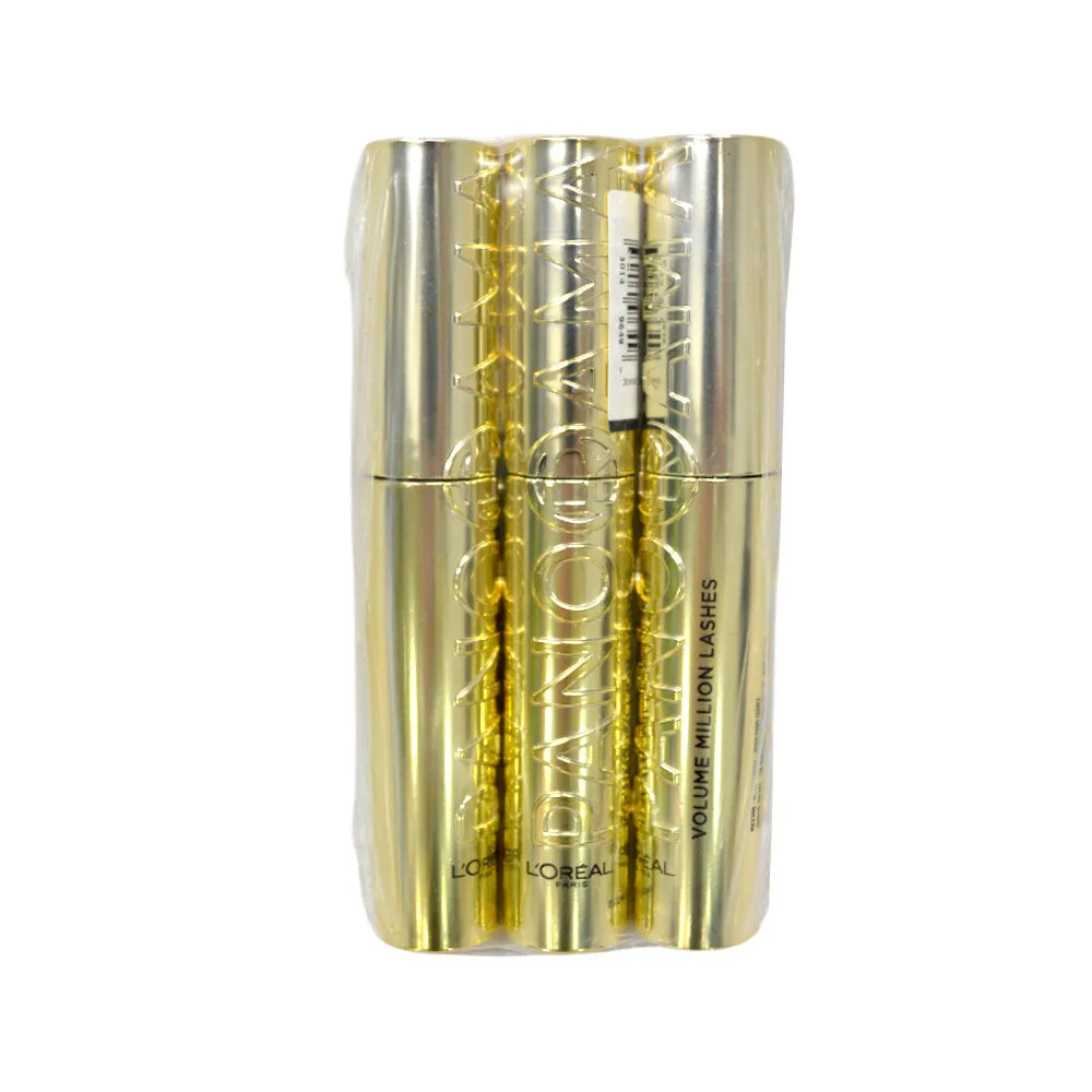 3x L'Oreal Panorama Volume Mascara Brown