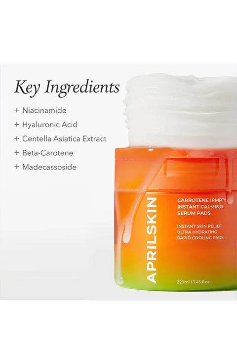 [APRIL SKIN] Carrotene IPMP Instant Calming Serum Pads(80Pads)