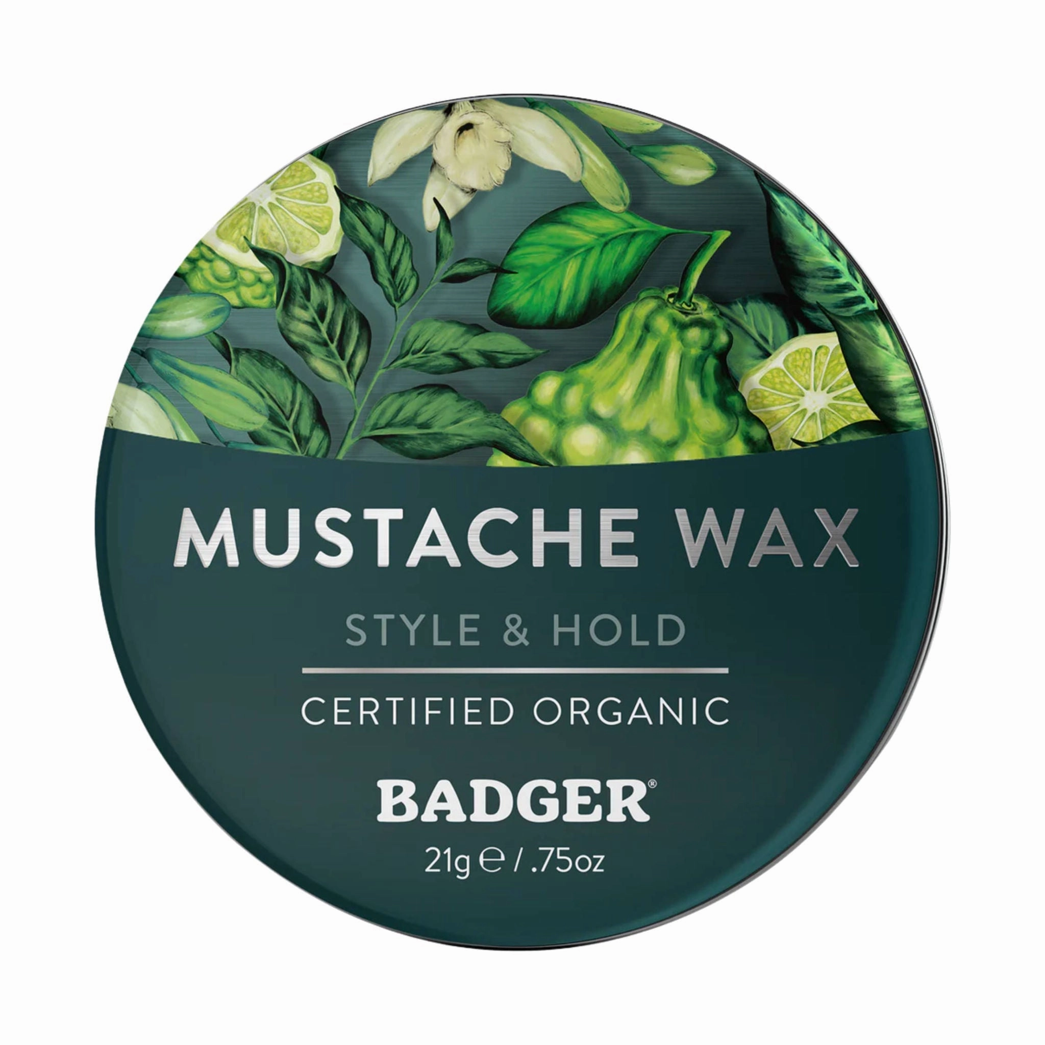 Badger Mustache Wax .75oz Tin - Navigator Class Man Care