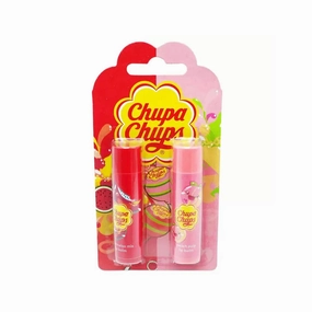 Chupa Chups Lip Balm Watermelon Mix & Peach Pulp