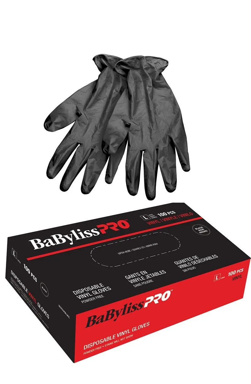 Disposable Black Nitrile Gloves Box of 100