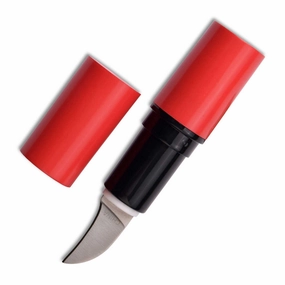 Femme Fatale Lipstick Knife - Fixed Fine Edge Drop Point Hawkbill Steel | FF-273RD