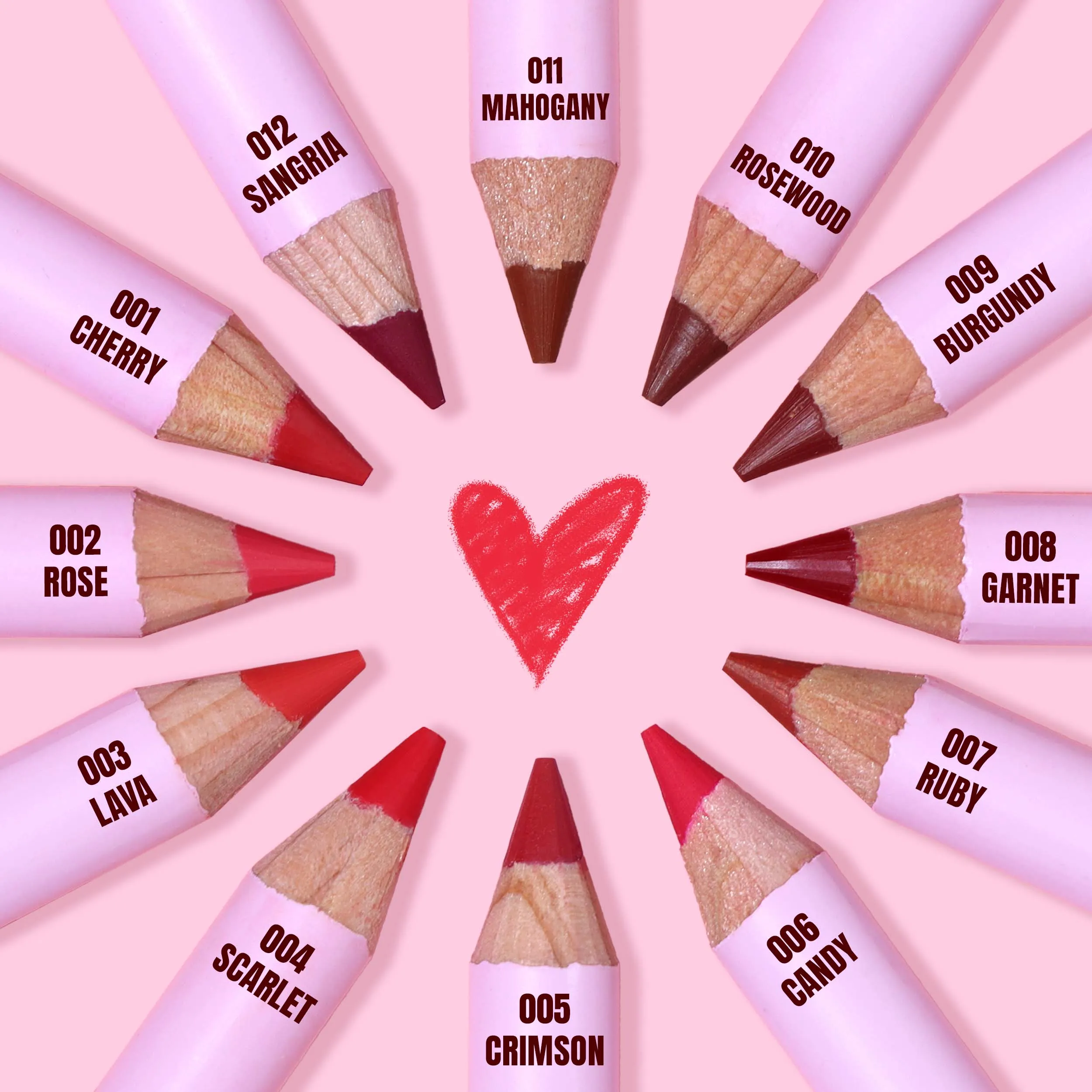 Flirty Lip Pencil (005, Crimson)
