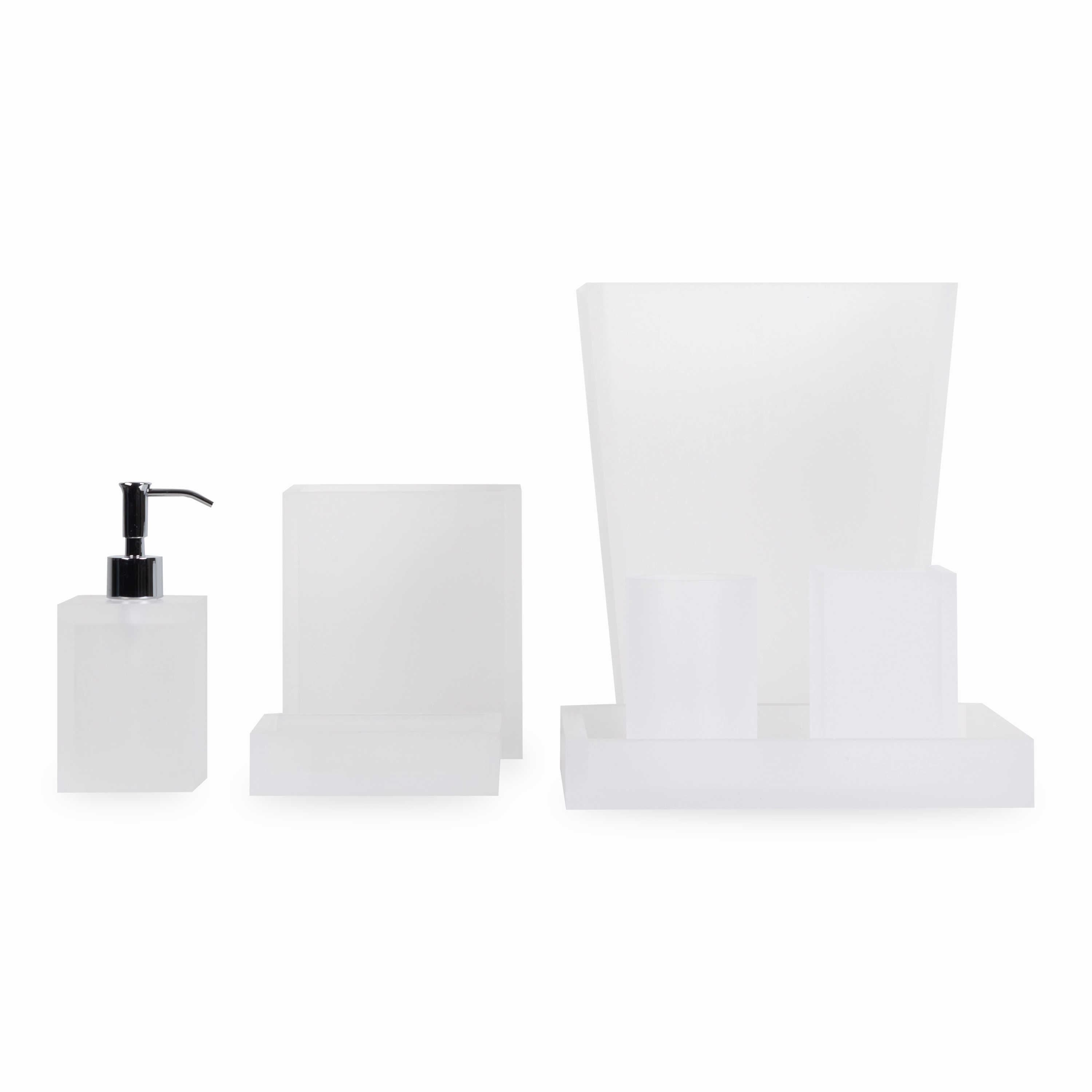 Frosted Lucite Collection