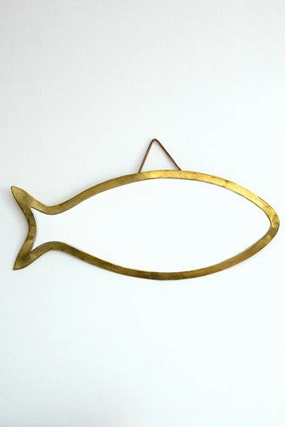 honore brass miroir poisson