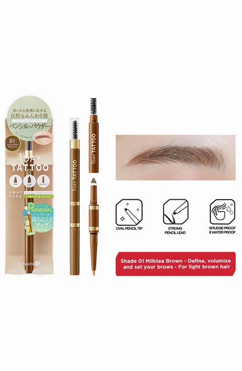 K-PALETTE Lasting 3way Eyebrow Pencil