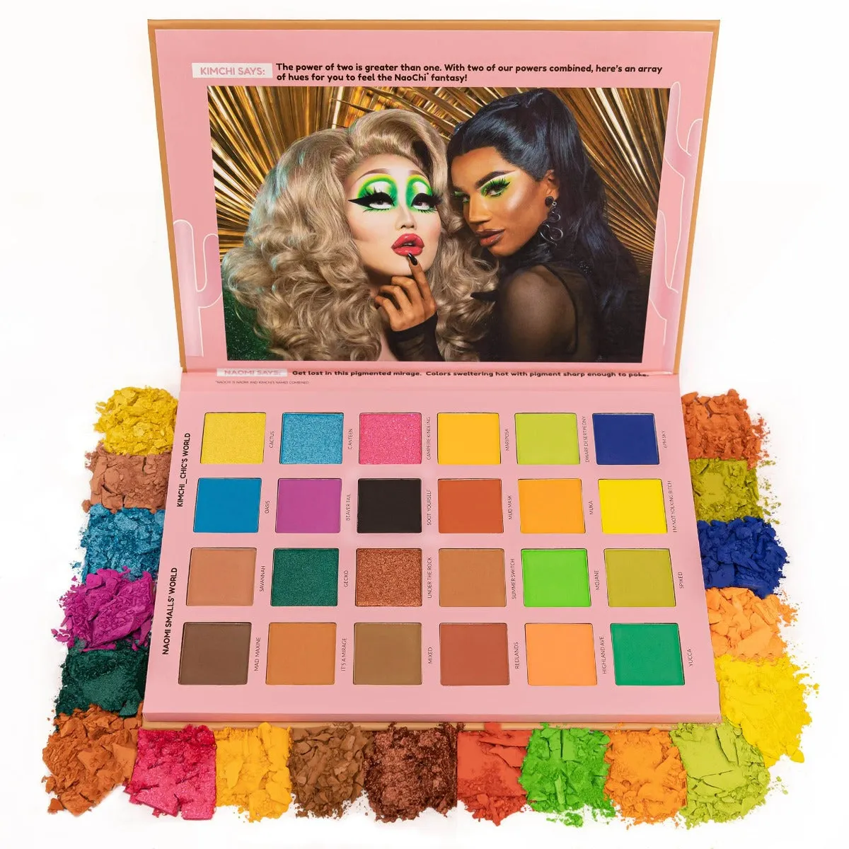 KIMCHI X NAOMI SMALLS: 2 Queens in 1 Desert Mad Maxine, Soot Yourself Palette - Vegan