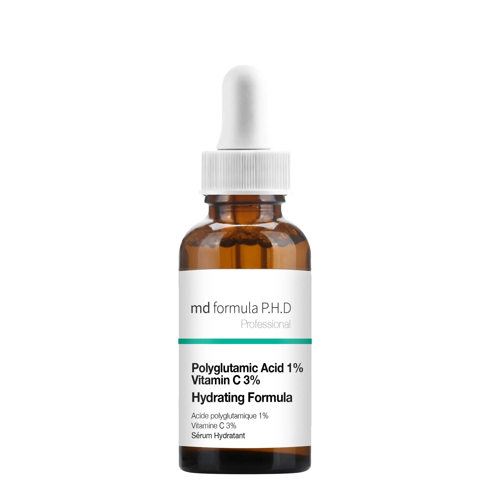 MD Formula Hydrating Serum Polyglutamic Acid 1%, Vitamin C 3% 30ml Twin Value Savings Pack