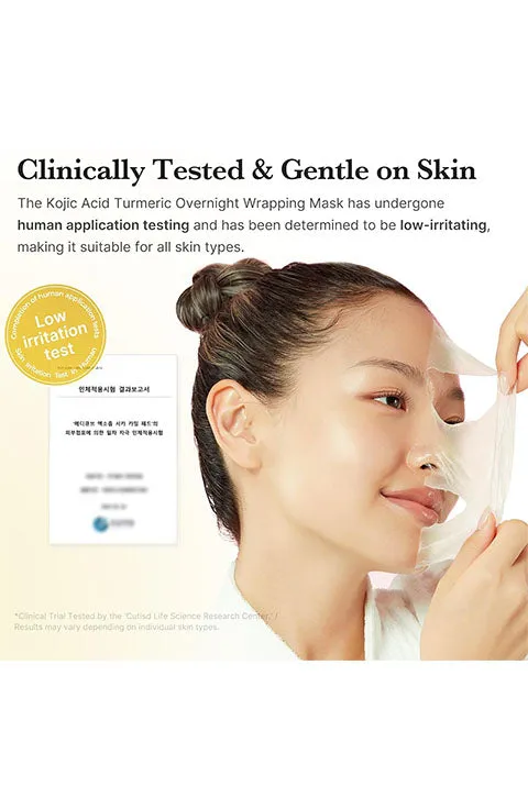 [medicube] Kojic Acid Turmeric Overnight Wrapping Peel Off Mask (75Ml/2.53fl.oz)