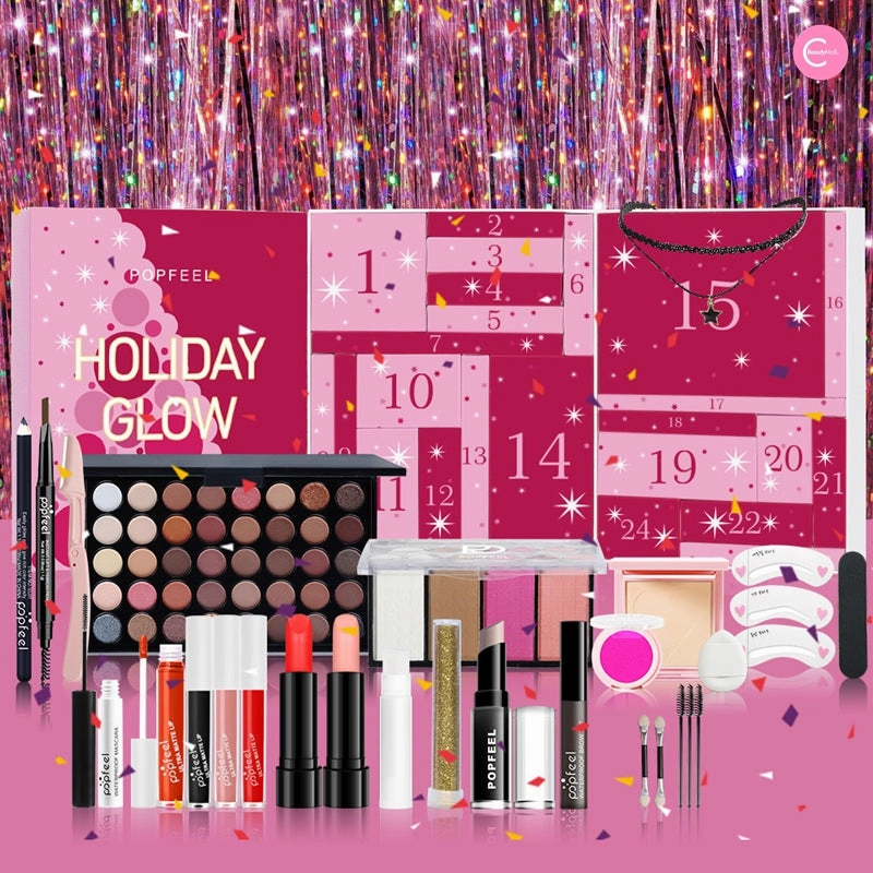 POPFEEL Christmas 24-Piece Makeup Set Gift Box