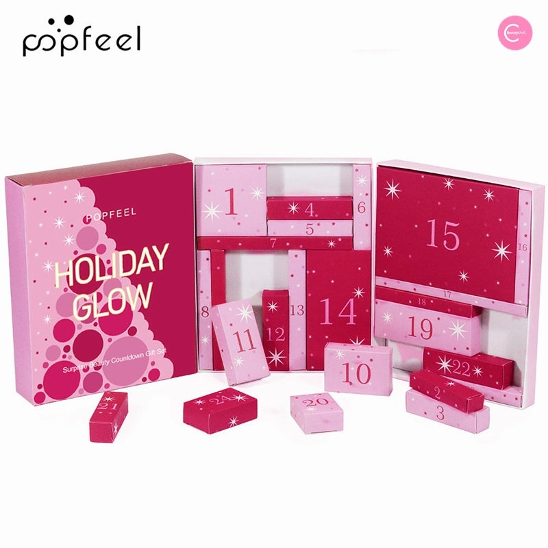 POPFEEL Christmas 24-Piece Makeup Set Gift Box