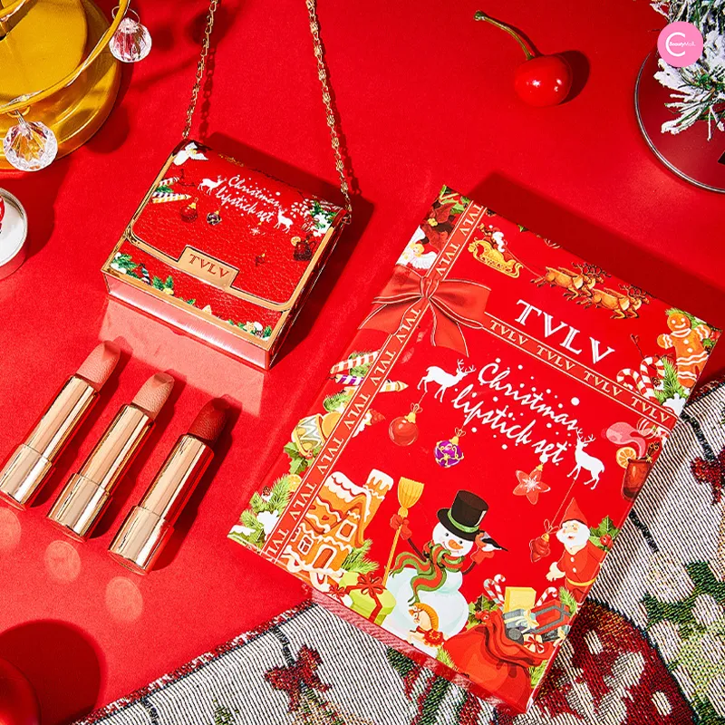 TVLV Christmas Nude 3-Piece Lipstick Set