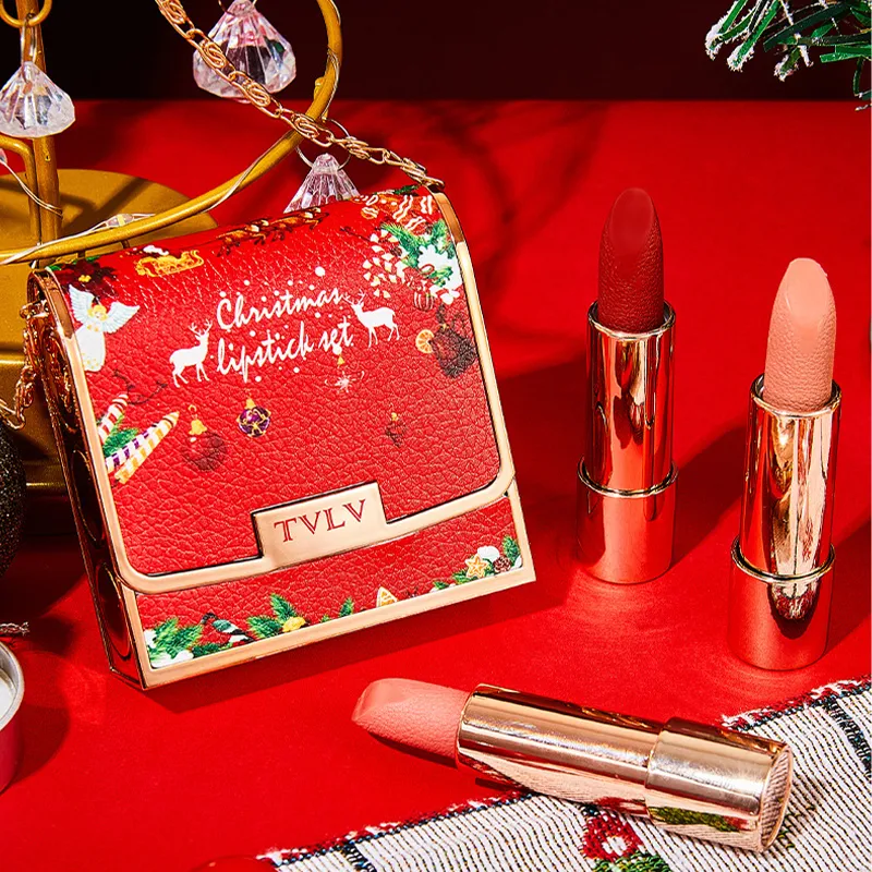 TVLV Christmas Nude 3-Piece Lipstick Set